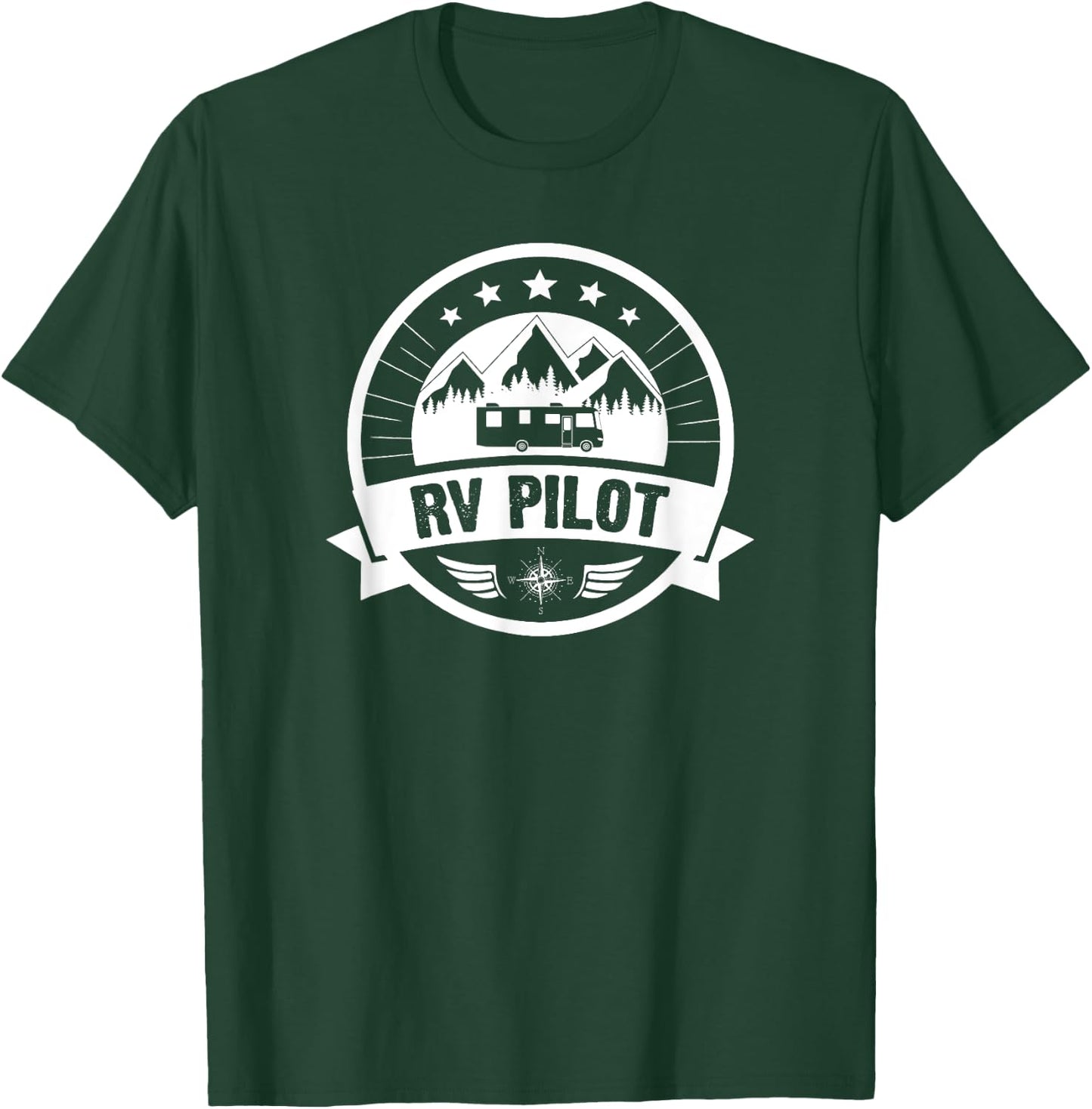 RV Pilot Funny Motorhome RV Travel T-Shirt - T-Shirt | Forest
