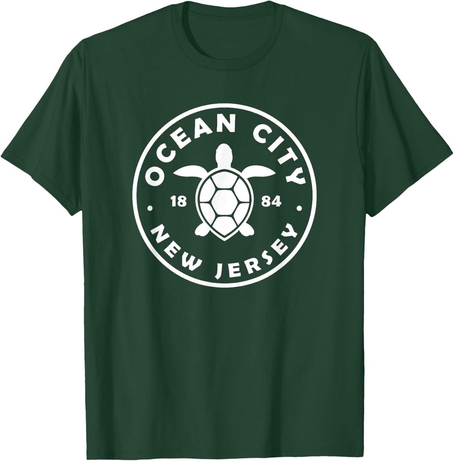Ocean City New Jersey Sea Turtle Beach Vacation Souvenir T-Shirt - T-Shirt | Forest