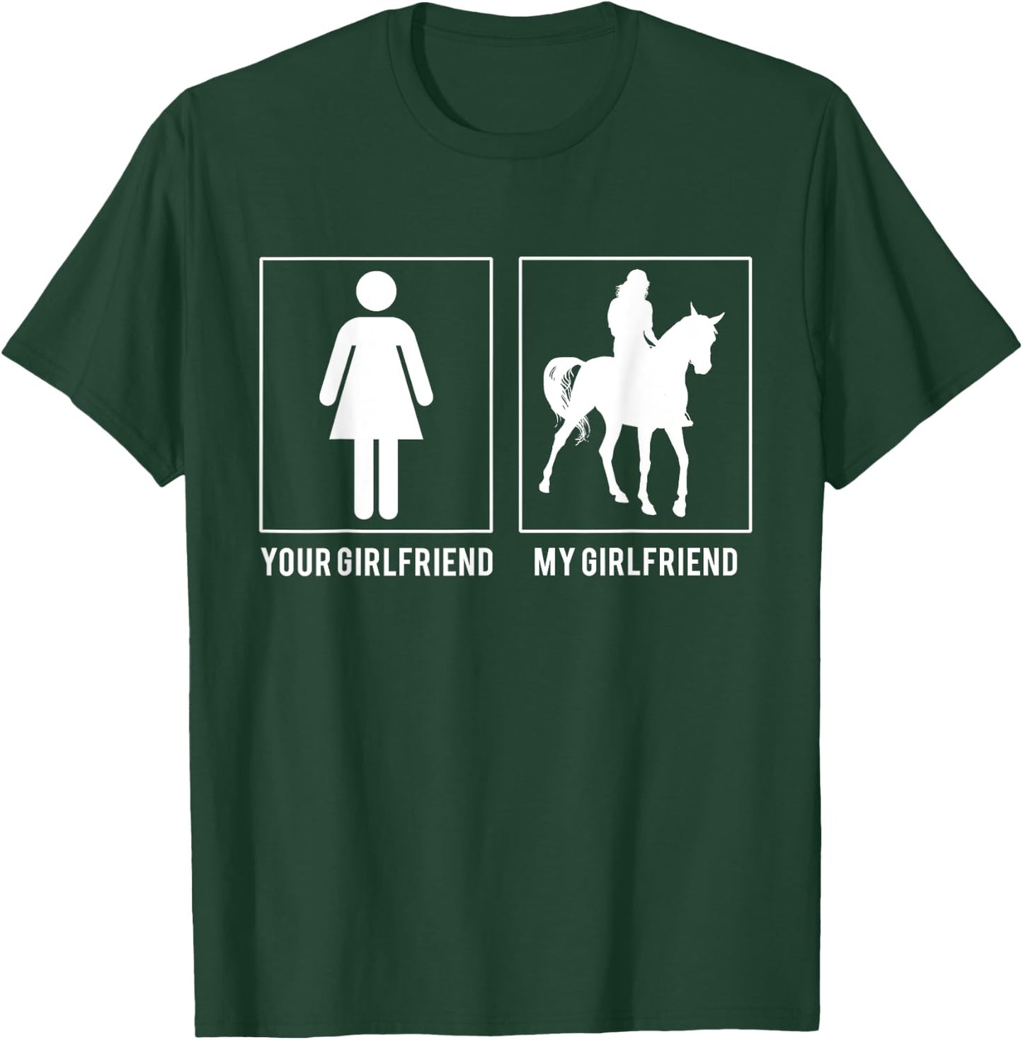 Horse Rider - Your Girlfriend - My Girlfriend T Shirts T-Shirt - T-Shirt | Forest