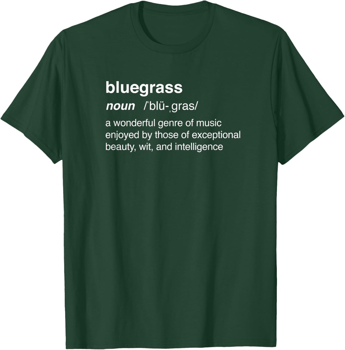 Funny Bluegrass / Bluegrass Music Guitar Banjo T-Shirt - T-Shirt | Forest