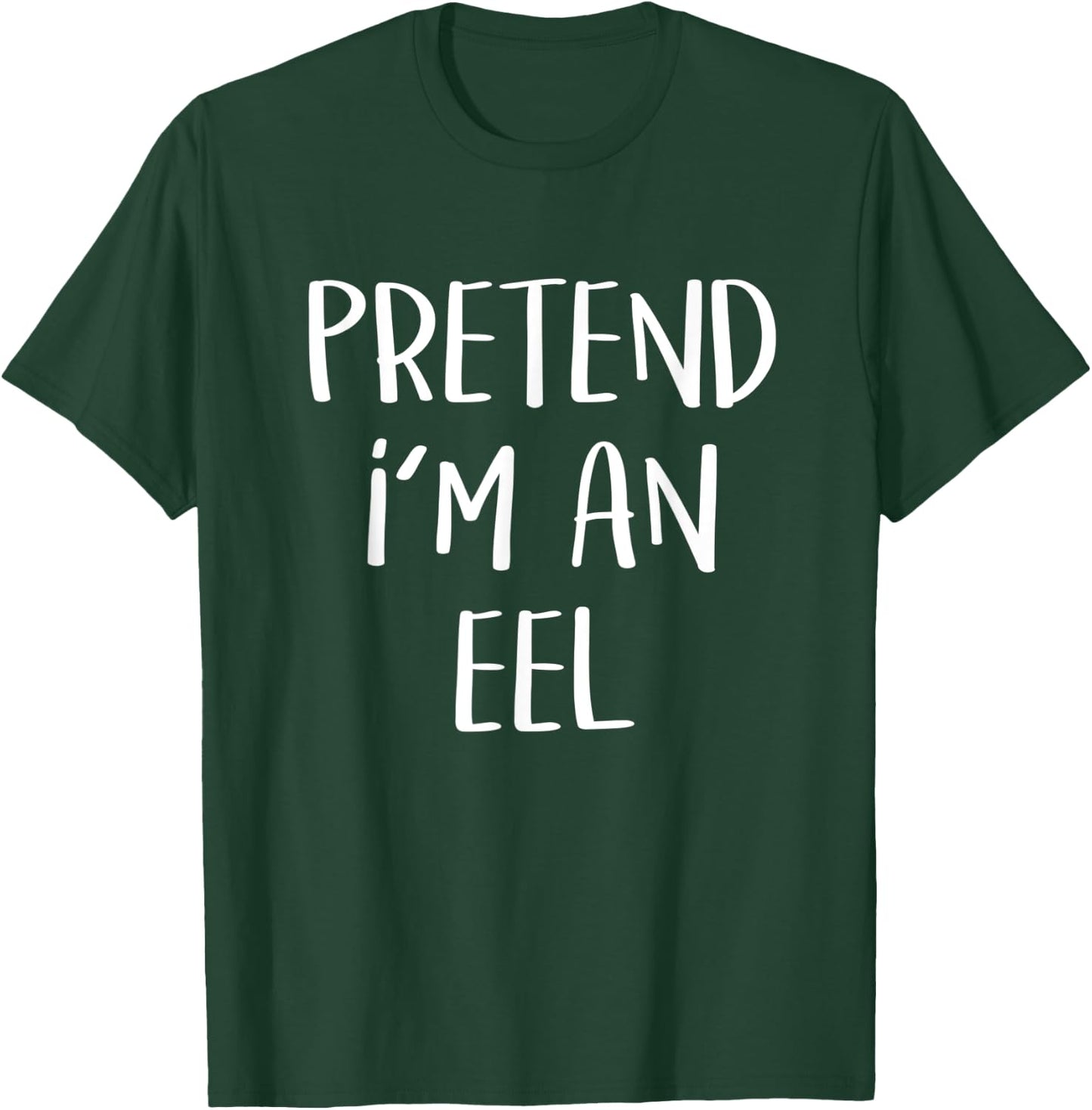 Pretend I'm An Eel Costume Funny Fish Halloween Party T-Shirt - T-Shirt | Forest