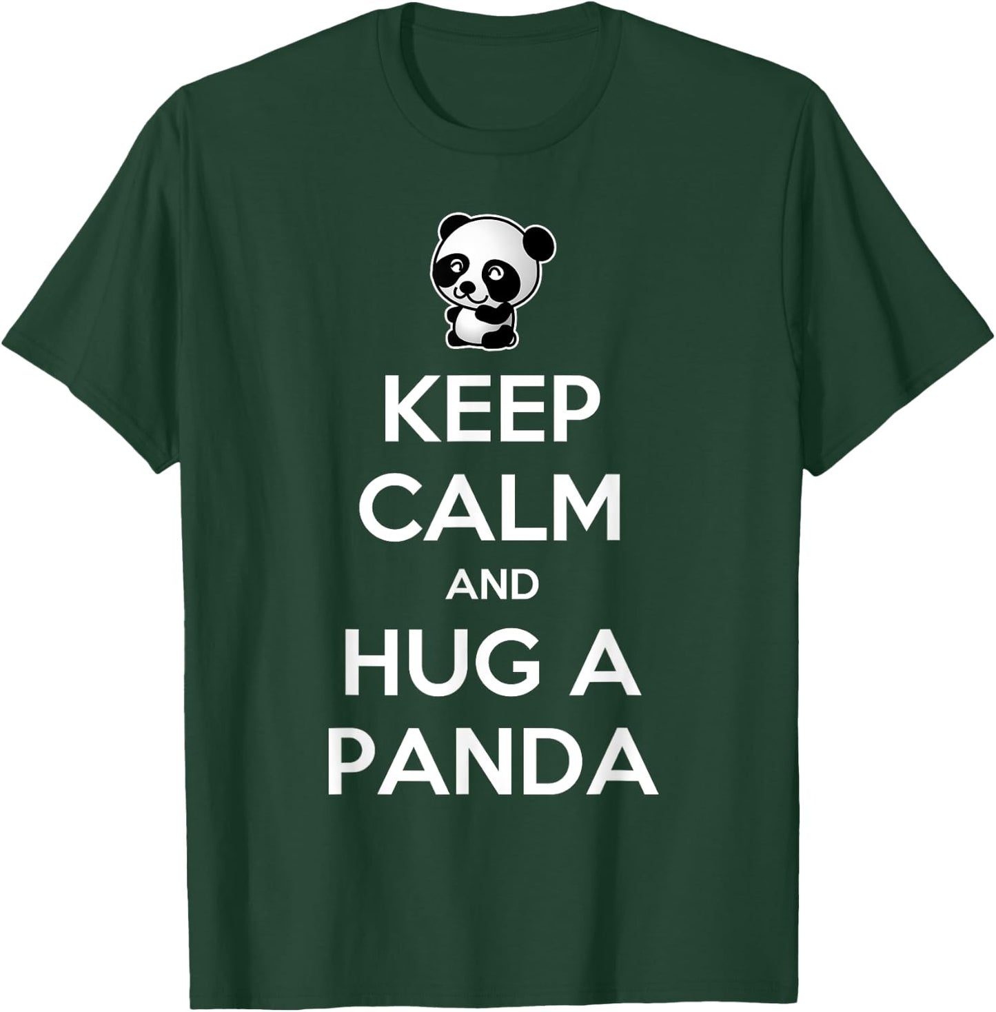 Keep Calm And Hug A Panda Christmas T-Shirt - T-Shirt | Forest