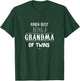 Busy Grandma of Twins , Funny Grandmother Gift T-Shirt - T-Shirt | Forest