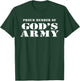 Proud Member of God's Army Military Style Christian T-Shirt - T-Shirt | Forest