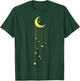 Gold Moon And Falling Stars Graphic T-Shirt - T-Shirt | Forest