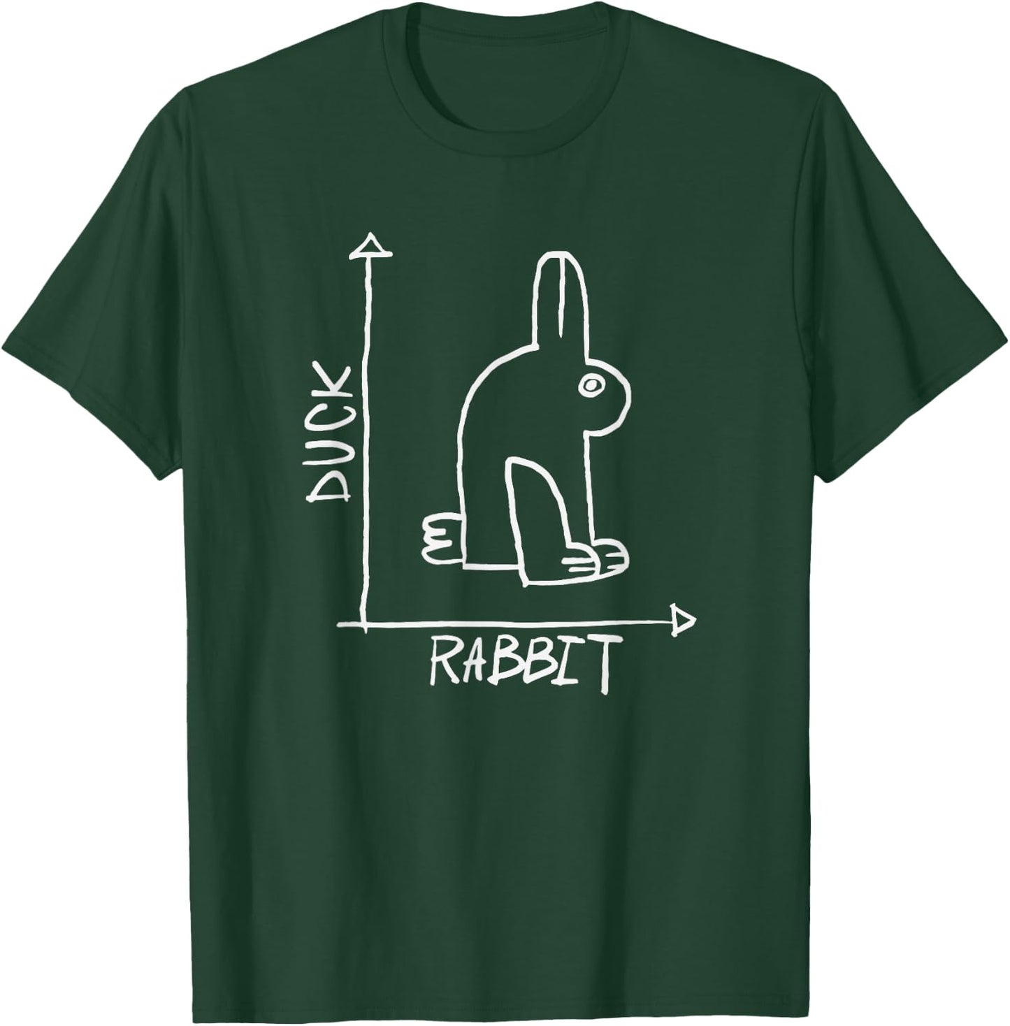 Funny Science Nerd Duck or Rabbit Physics Math Geek T-Shirt - T-Shirt | Forest