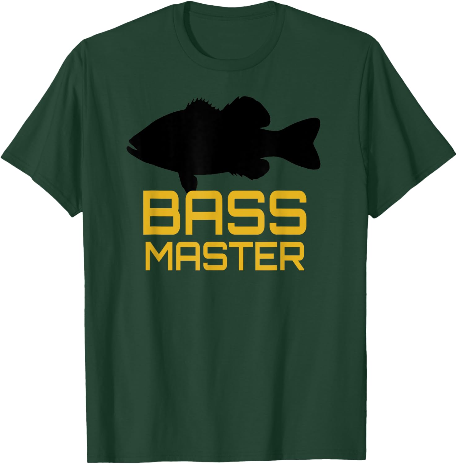 Bass Master Fishing Shirt Tackle Gear Lure Largemouth Bass T-Shirt - T-Shirt | Forest
