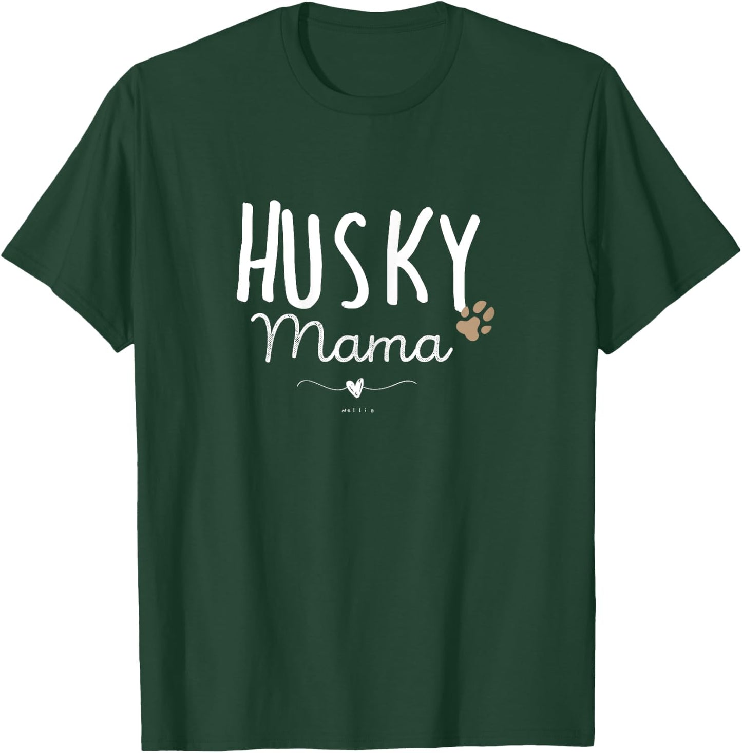 Husky Mama, Husky Mom Gifts Dog Lover Siberian Husky Mom Paw T-Shirt - T-Shirt | Forest