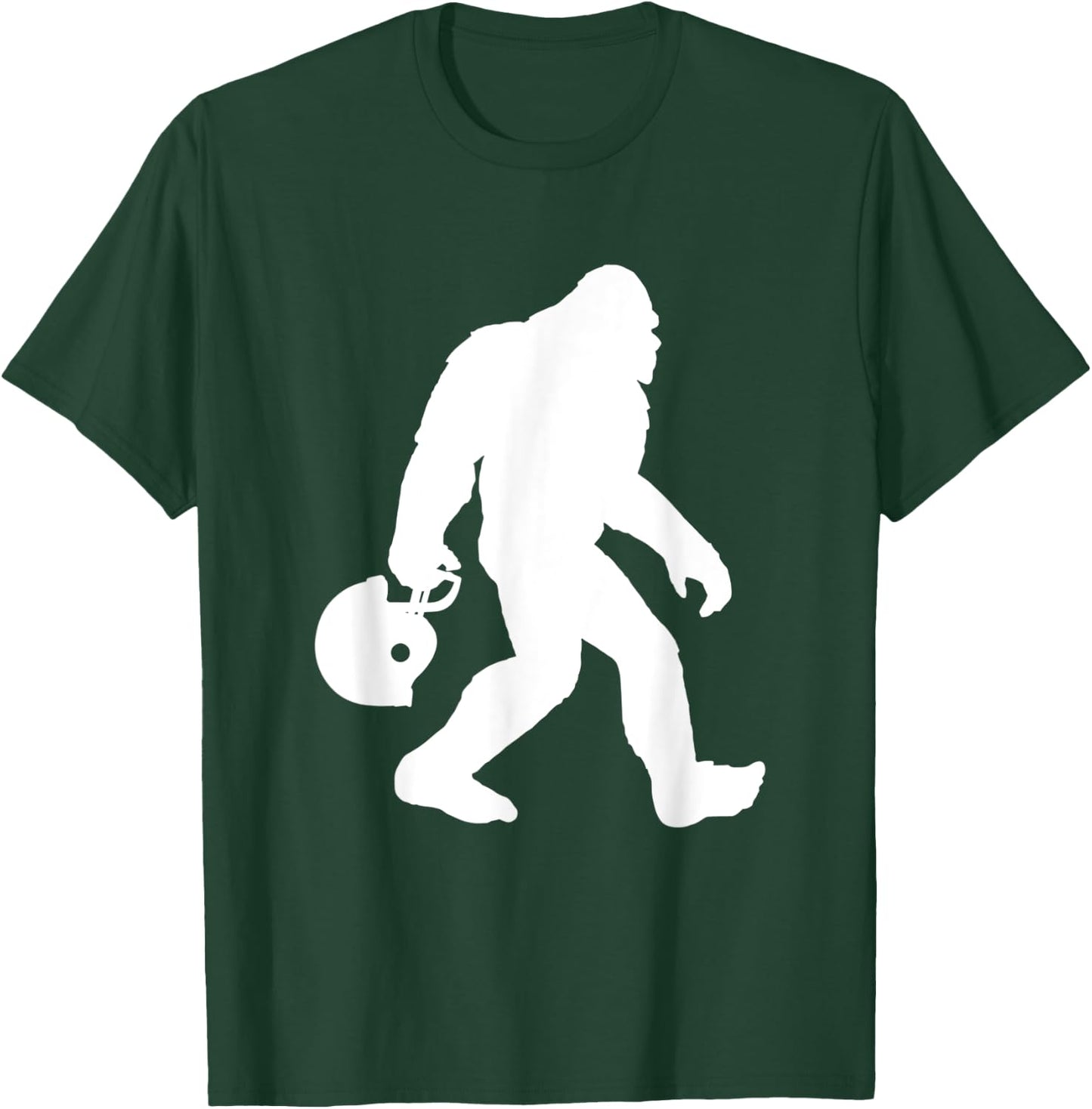 Funny Bigfoot Football Fan Gift Sunday Football Lovers T-Shirt - T-Shirt | Forest