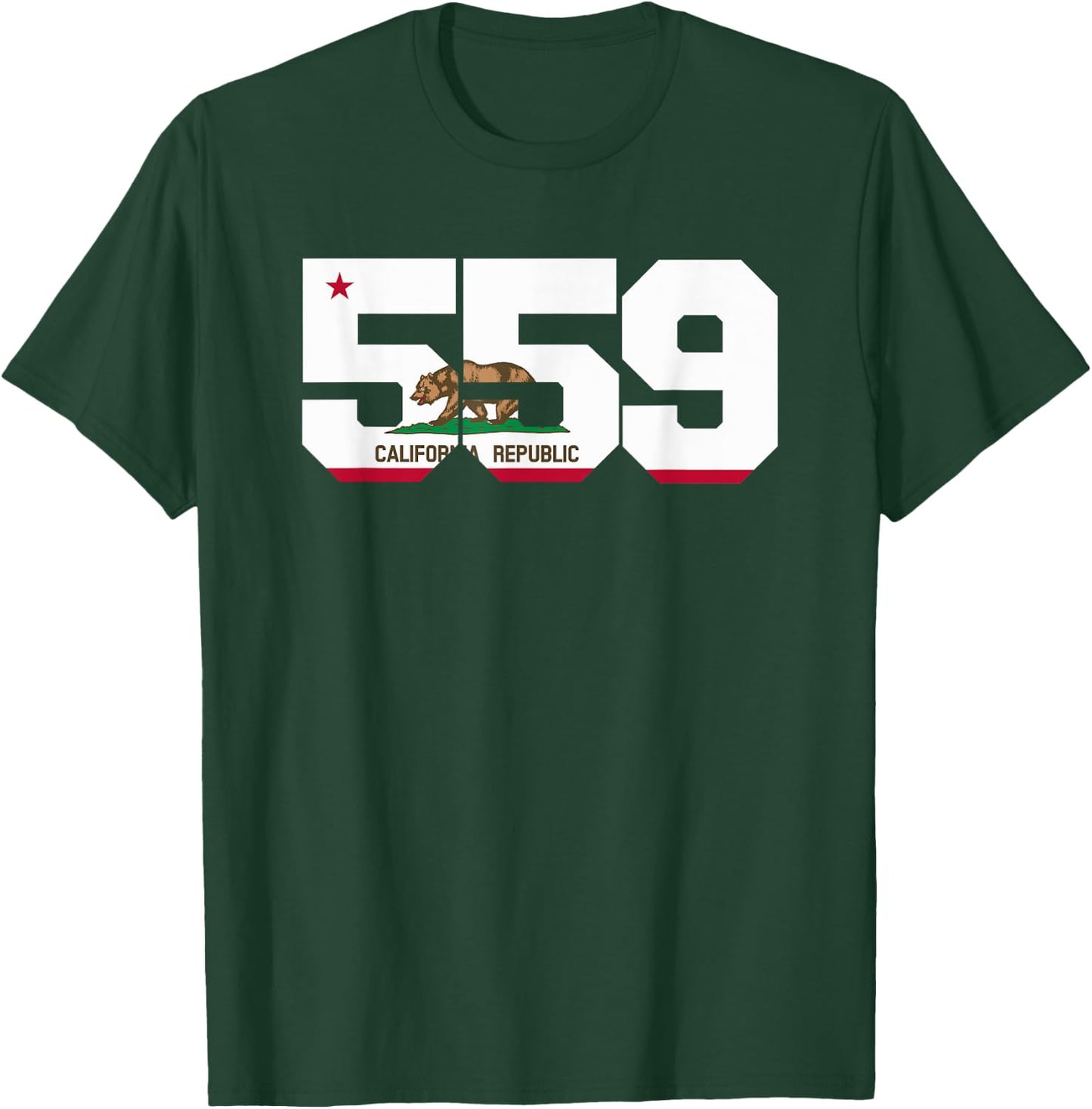Area Code 559 shirt - Fresno California T-Shirt - T-Shirt | Forest