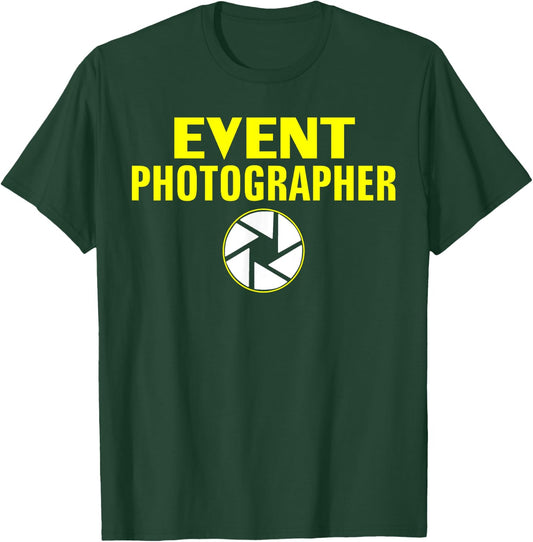 Professional Event Photographer Funny With Lens T-Shirt - T-Shirt | Forest