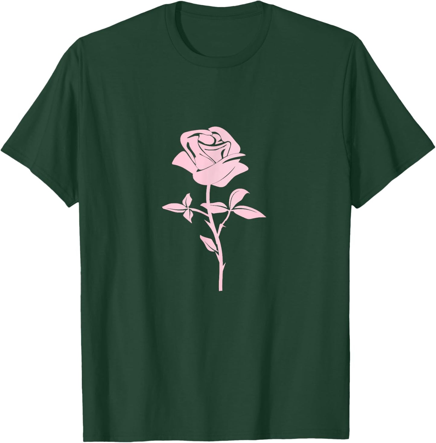 Pink Rose Flower T-Shirt - T-Shirt | Forest