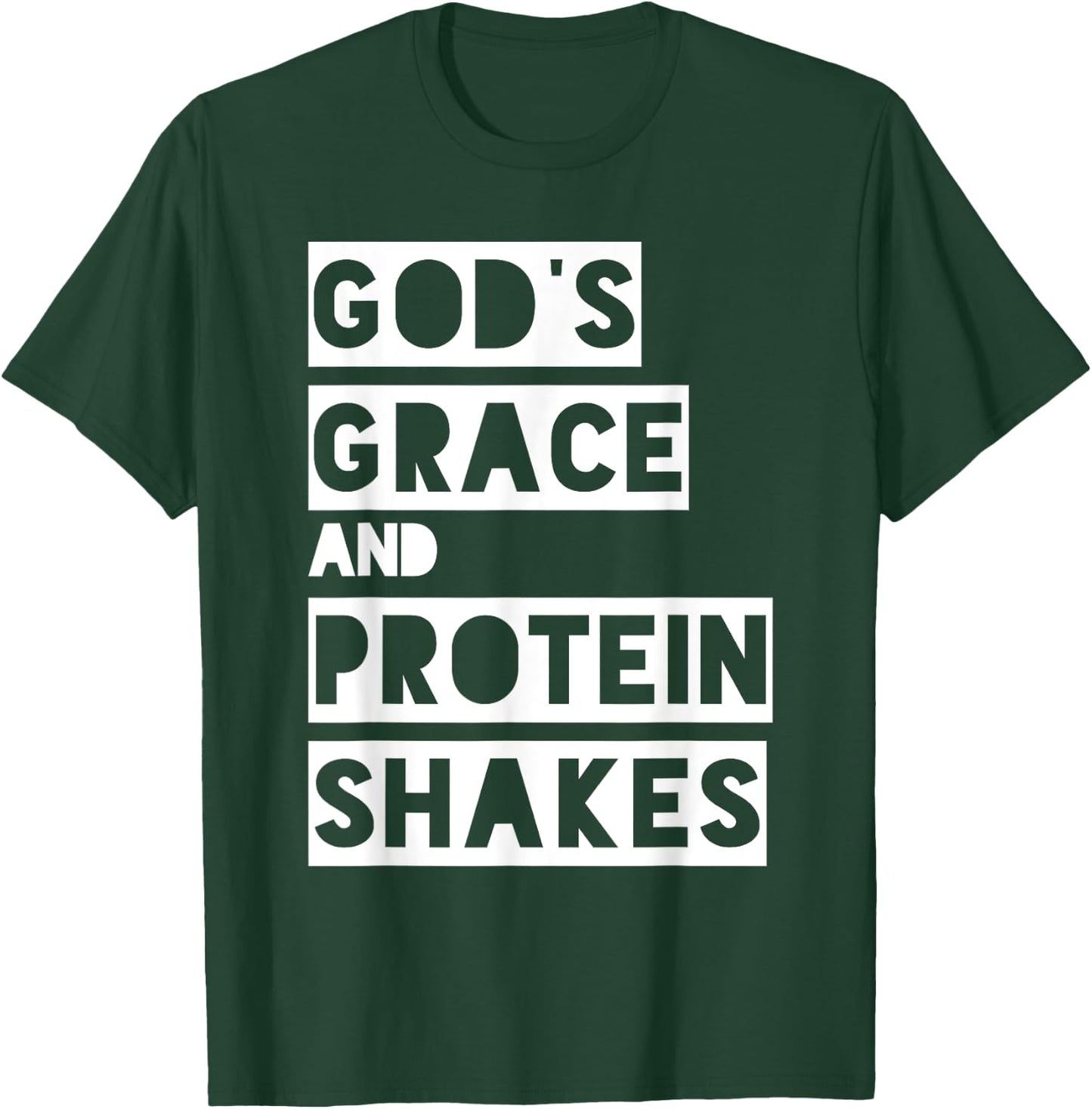Christian Bodybuilding Workout Gym Design for God's Grace T-Shirt - T-Shirt | Forest