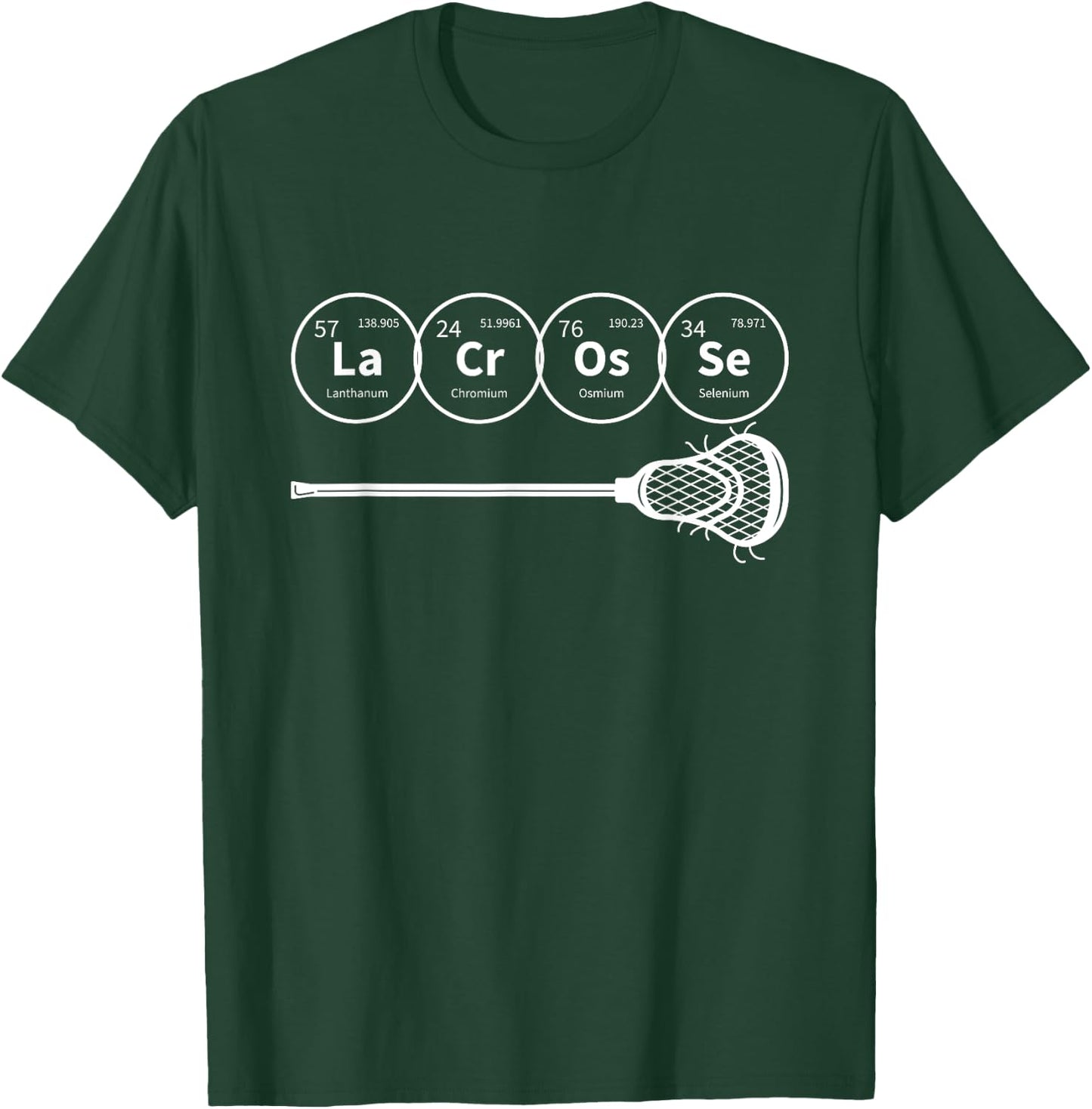 Lacrosse Periodic Table of Elements Chemistry Gift T-Shirt - T-Shirt | Forest