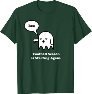 I Hate Football Shirt, Funny Halloween Ghost Boo T-Shirt - T-Shirt | Forest