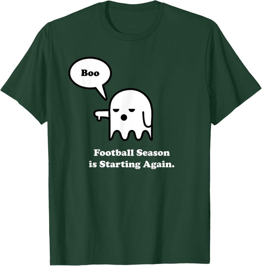 I Hate Football Shirt, Funny Halloween Ghost Boo T-Shirt - T-Shirt | Forest