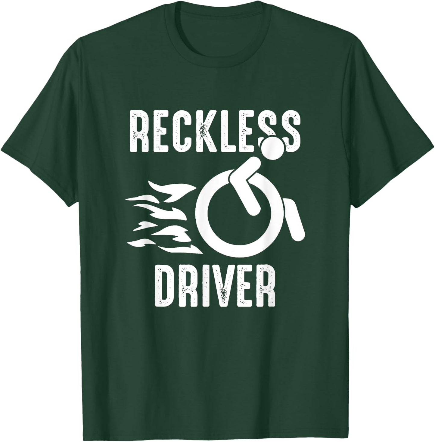 Handicap Wheelchair Life Wheelchair User Funny Wheelchair T-Shirt - T-Shirt | Forest