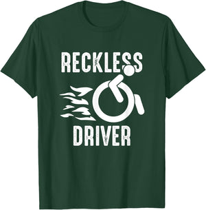 Handicap Wheelchair Life Wheelchair User Funny Wheelchair T-Shirt - T-Shirt | Forest