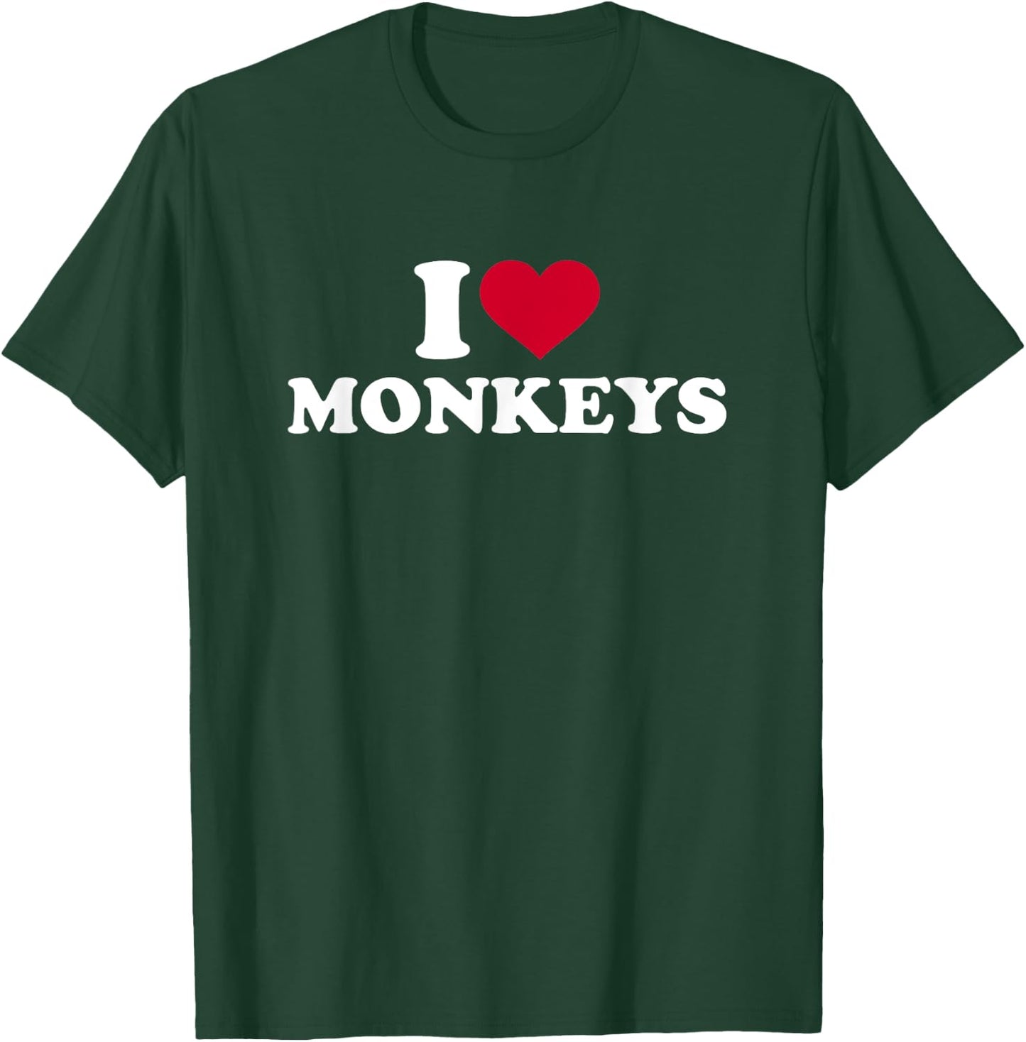 I love monkeys T-Shirt - T-Shirt | Forest