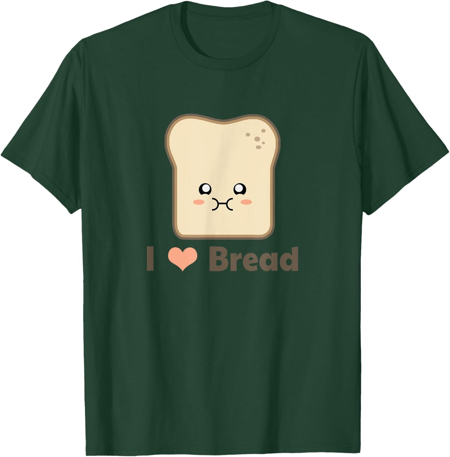 Kawaii I Love Bread T-Shirt - T-Shirt | Forest