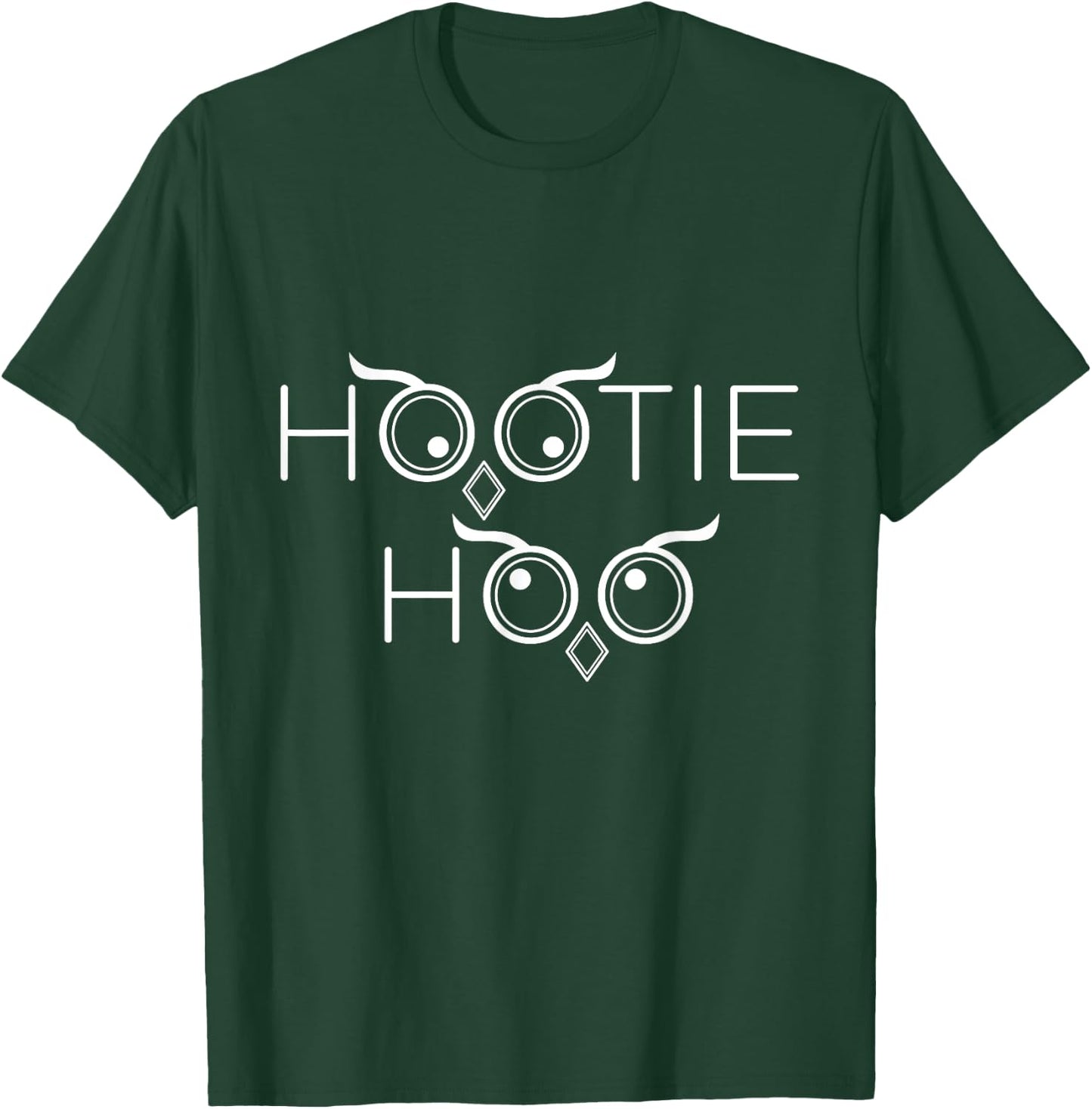 Funny Owl Shirts Hootie Hoo Owl - Blue, , Short Sleeve, Fitted, Adult, Cotton 60% Polyester 40% T-Shirt - T-Shirt | Forest