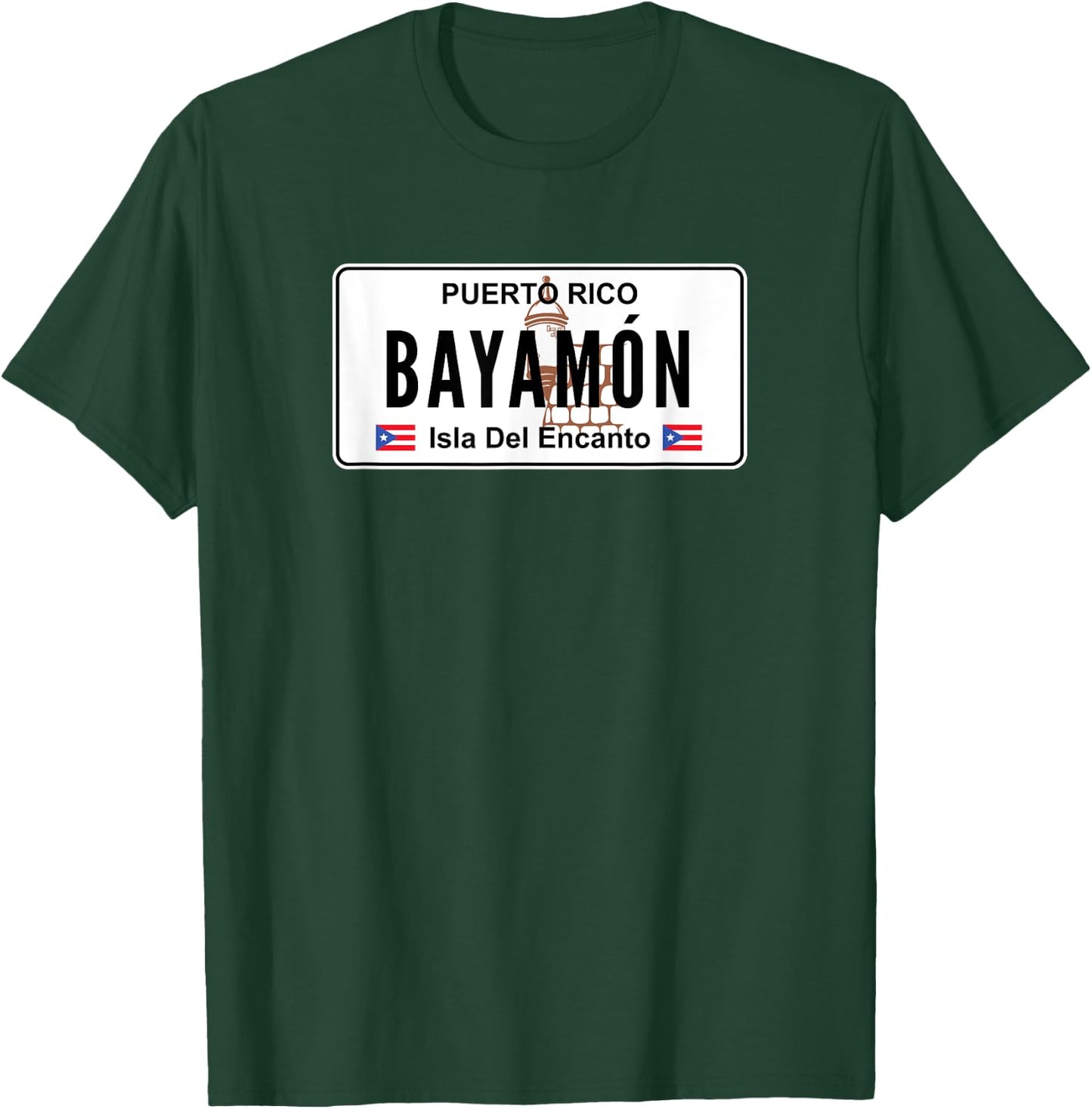 Bayamon - Puerto Rico Pr License Plate T-Shirt - T-Shirt | Forest