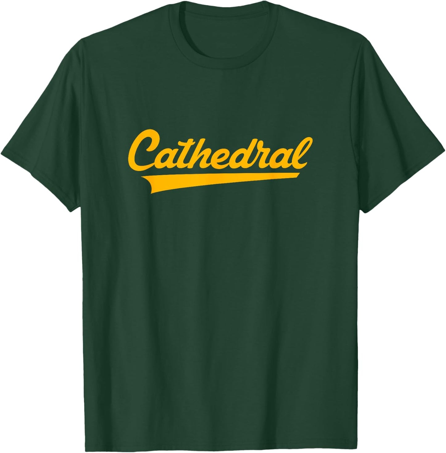 Cathedral High School Vintage Swoosh T-Shirt - T-Shirt | Forest