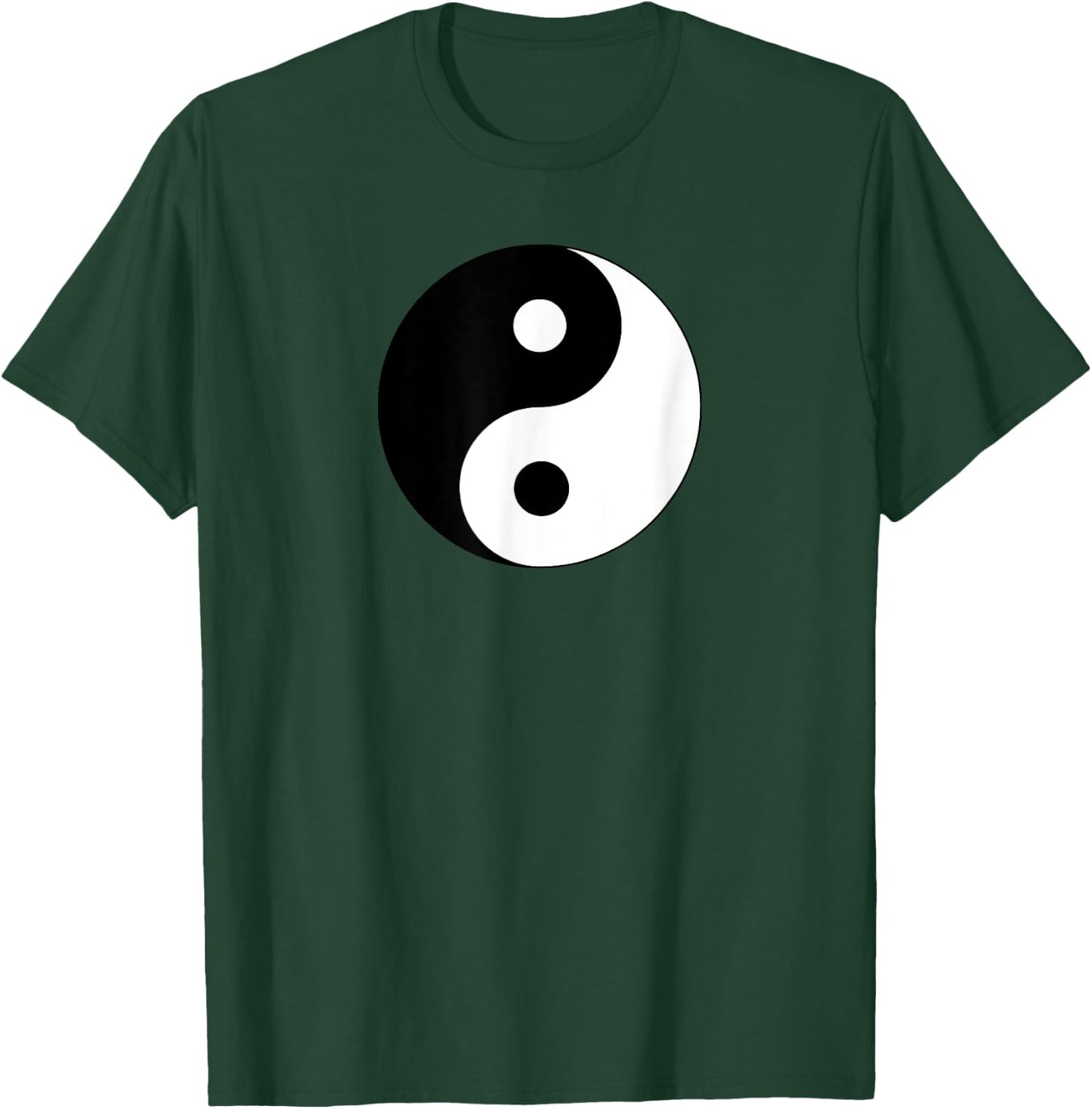 Big Yin Yang Black White Costume Cool Cute Christmas Gift T-Shirt - T-Shirt | Forest