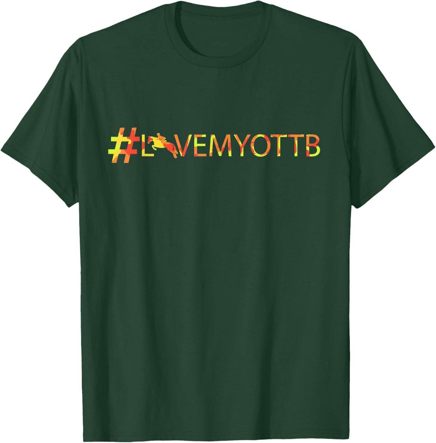 Camouflage , OTTB, Love my OTTB, , Horse lover gift. T-Shirt - T-Shirt | Forest