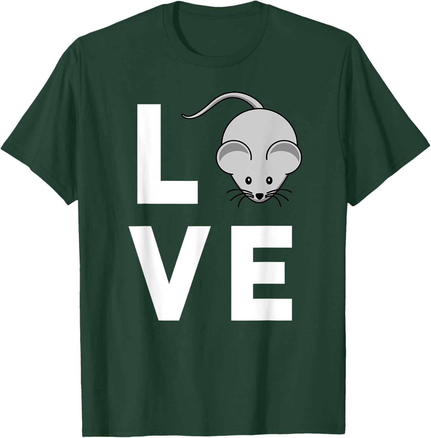 Mouse Lab Rat Lover Funny Mothers Day Gift Cute T-Shirt - T-Shirt | Forest