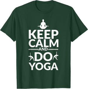 Yoga Apparel Keep Calm And Do Yoga Outfit T-Shirt - T-Shirt | Forest