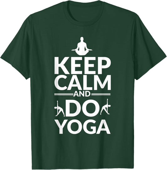 Yoga Apparel Keep Calm And Do Yoga Outfit T-Shirt - T-Shirt | Forest