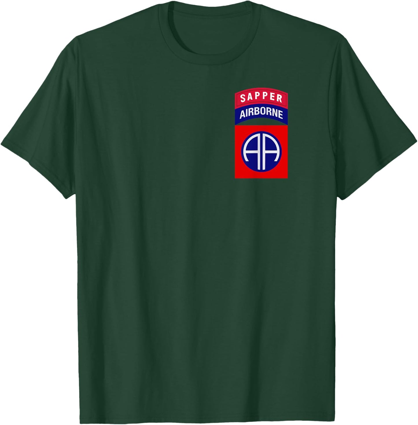 82nd Airborne Shirt - 82nd Airborne Sapper "Classic" T-Shirt - T-Shirt | Forest