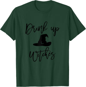 Drink Up Witches Shirt Halloween Drinking Bachelorette T-Shirt - T-Shirt | Forest