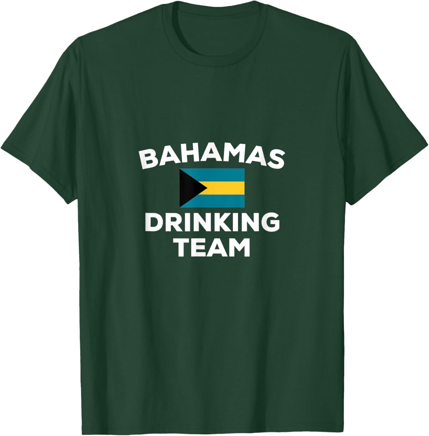 Bahamas Drinking Team Flag Island Beach Funny Beer Party Men Women T-Shirt - T-Shirt | Forest