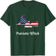 Halloween Patriotic Witch T Shirt - USA American Flag Women Kids Men T-Shirt - T-Shirt | Forest