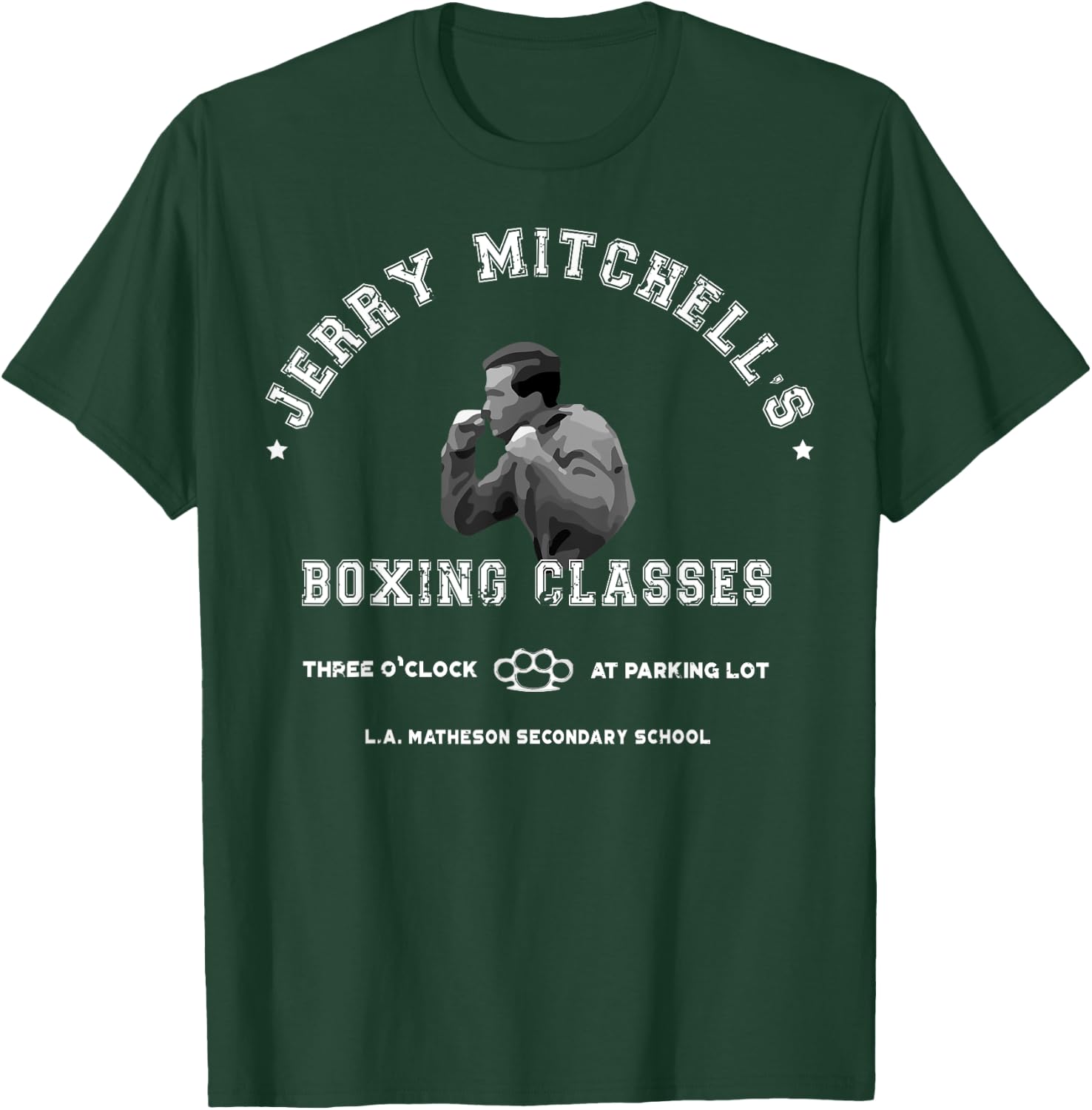 Three O'Clock Boxing Classes T Shirt, Cult Geek Fighter T-Shirt - T-Shirt | Forest