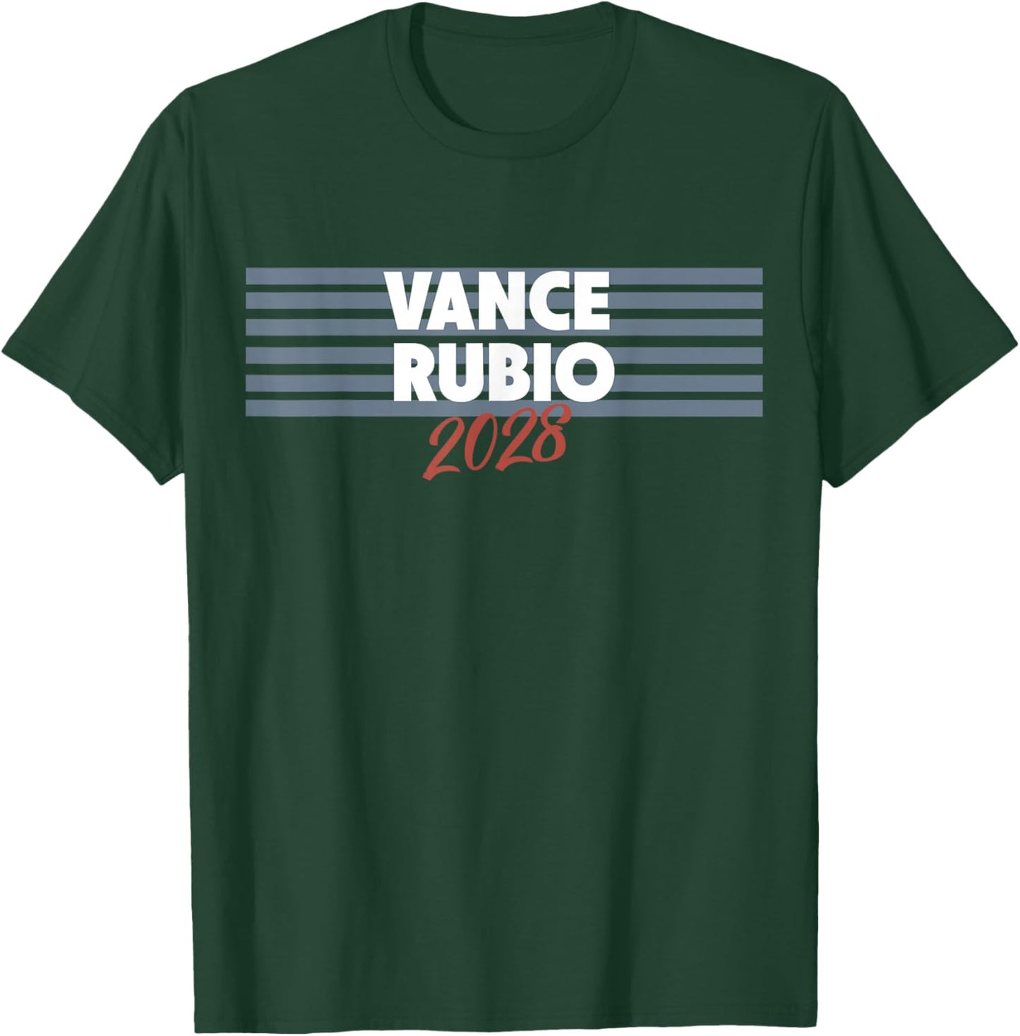 Vance Rubio 2028 for President Retro T-Shirt - T-Shirt | Forest