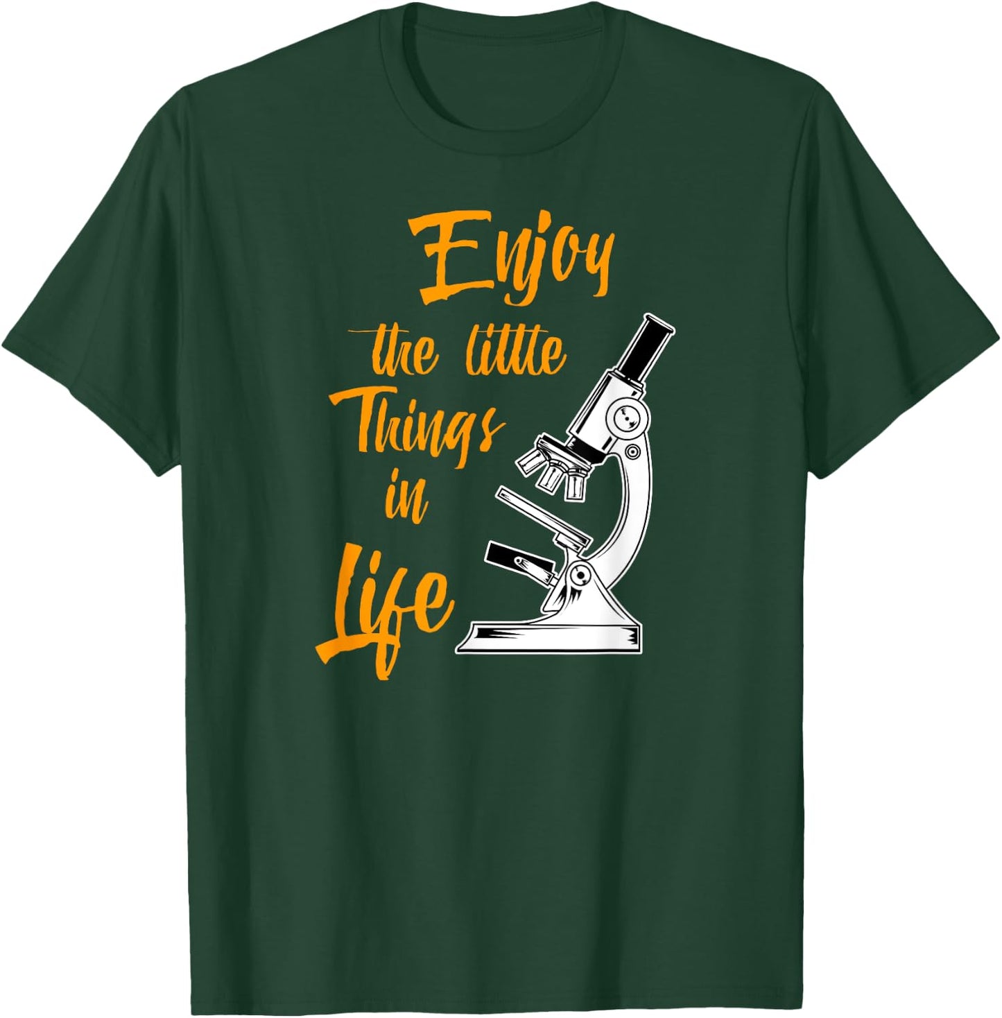Biologist Microscope Laboratory - Funny Biology Pun T-Shirt - T-Shirt | Forest