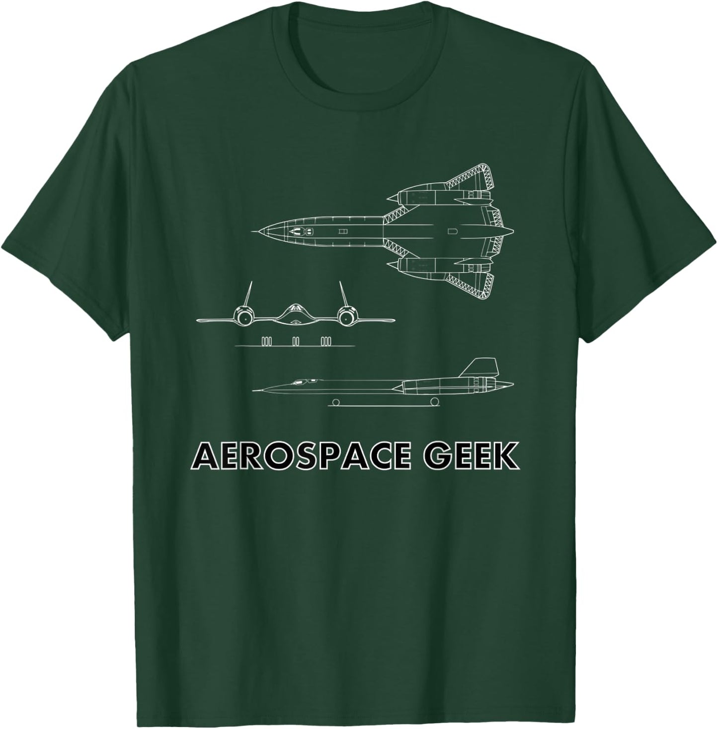 Aerospace Geek Lockheed SR-71A Gift T-Shirt - T-Shirt | Forest
