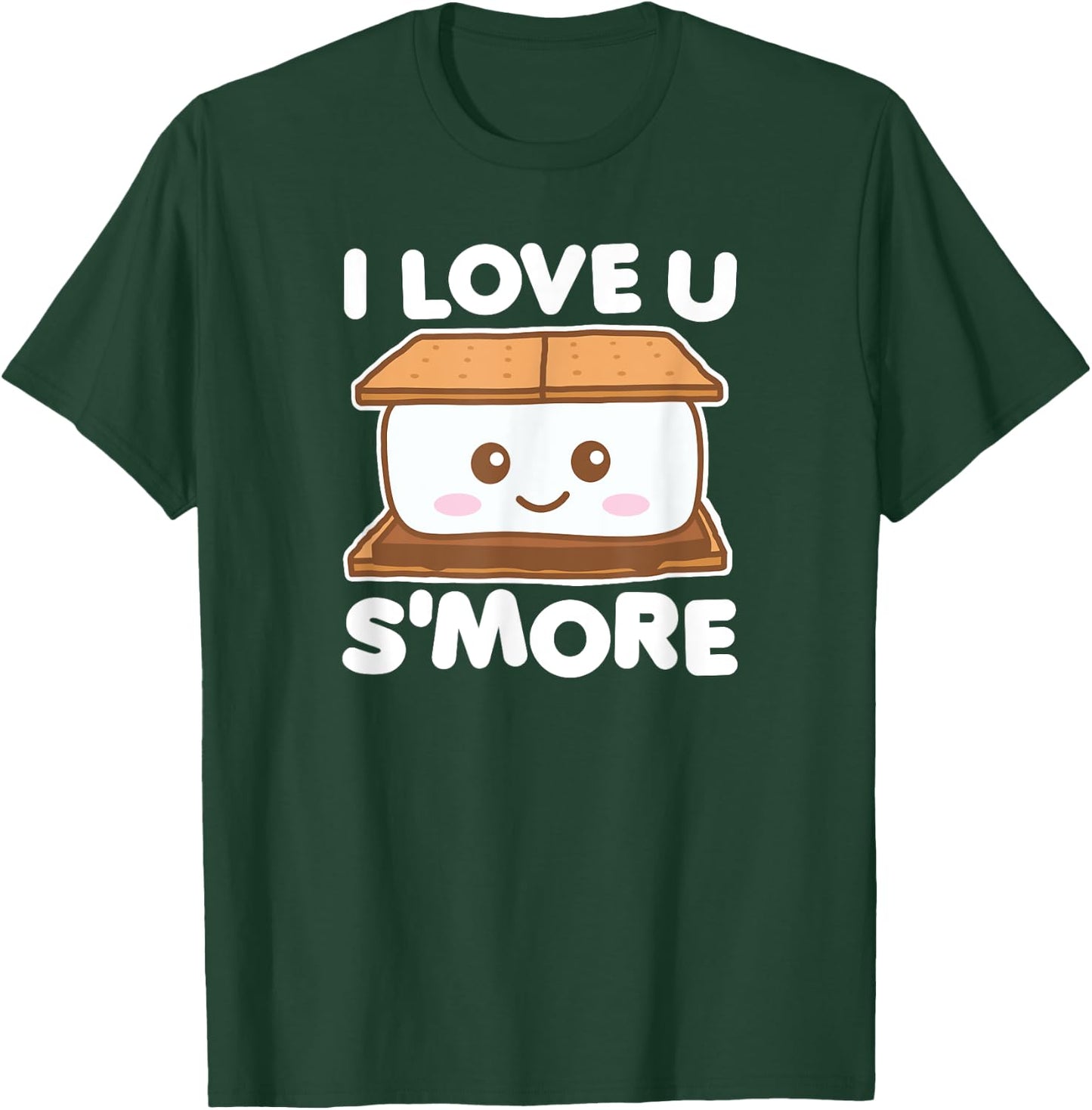 I Love You Smore Funny Camping S'more Pun (Dark) T-Shirt - T-Shirt | Forest