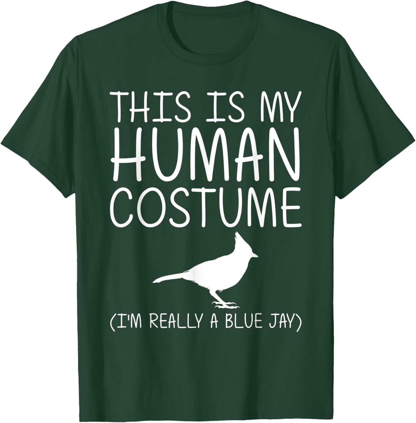 Blue Jay Easy Halloween Human Costume Bird Animal DIY Gift T-Shirt - T-Shirt | Forest