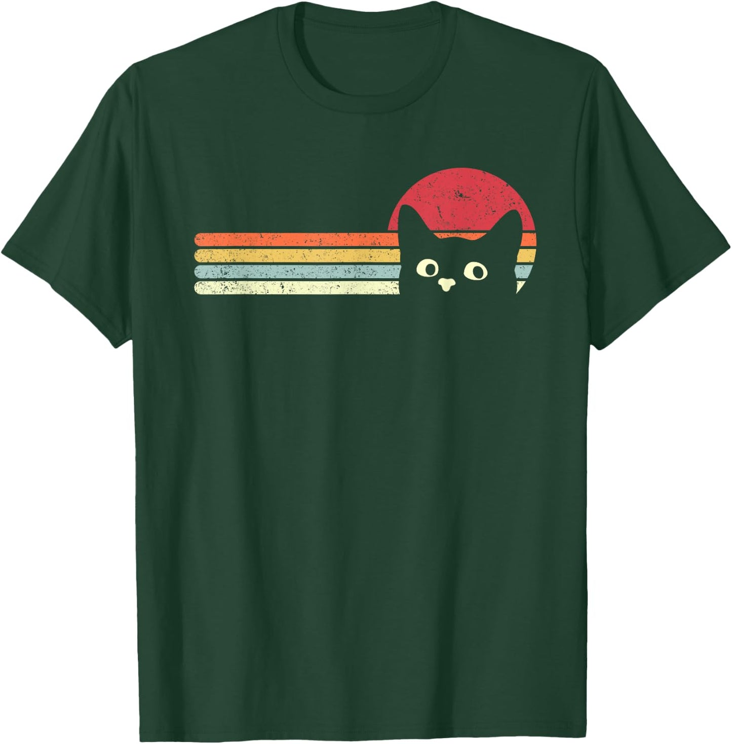Cat Shirt. Retro Style T-Shirt - T-Shirt | Forest