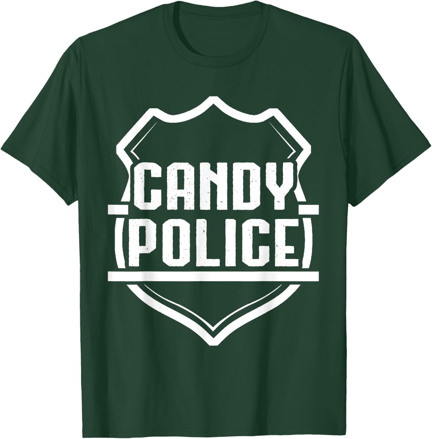Candy Police Halloween Shirt Costume Gifts Funny T-Shirt - T-Shirt | Forest