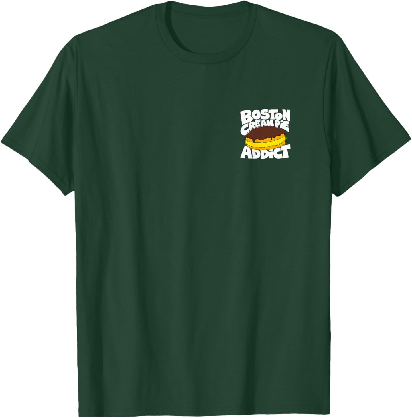 Boston Cream Pie Minimalist Badge Patch T-Shirt - T-Shirt | Forest
