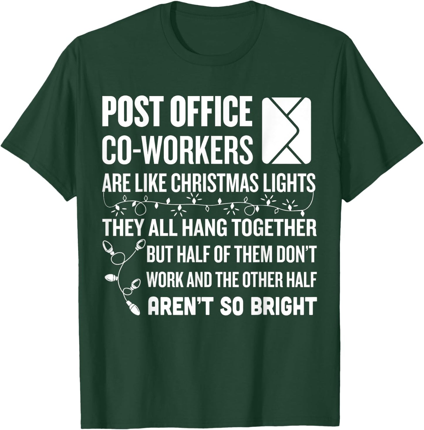 Funny Holiday Postal Worker Christmas Design T-Shirt - T-Shirt | Forest