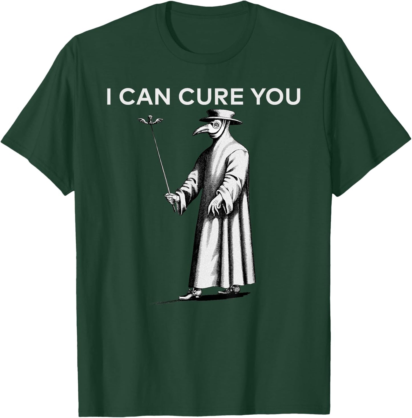 Vintage Plague Doctor Black Plague Black Death Macabre T-Shirt - T-Shirt | Forest