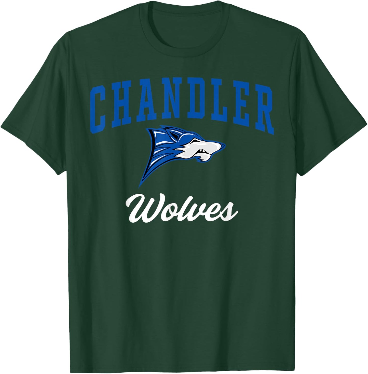 Chandler High School Wolves C3 T-Shirt - T-Shirt | Forest
