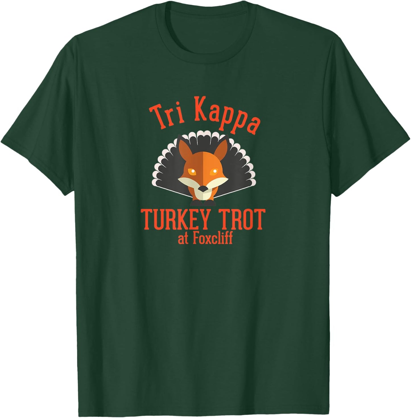 Tri Kappa Turkey Trot at Foxcliff Short Sleeve T-Shirt - T-Shirt | Forest
