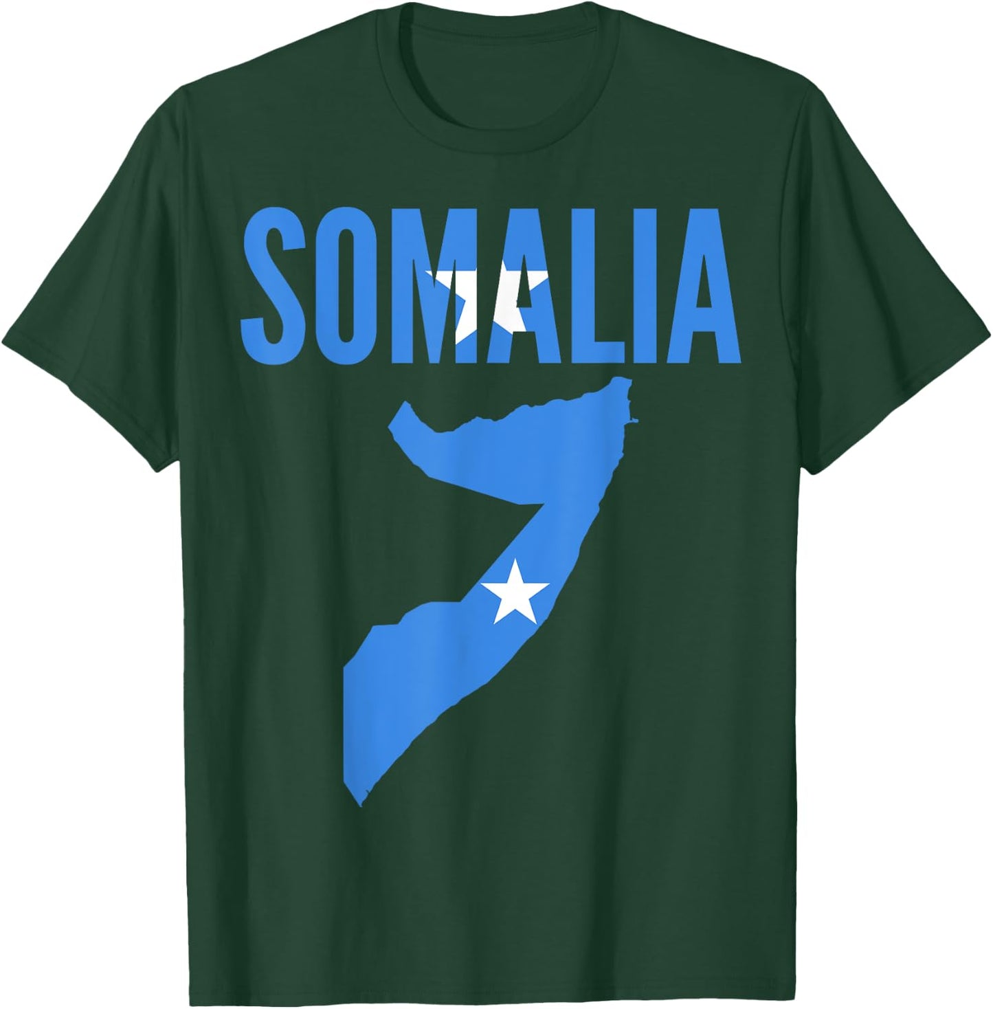 Somali - Somalia Country Map Flag T-Shirt - T-Shirt | Forest